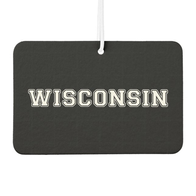 Wisconsin Air Freshener (Front)