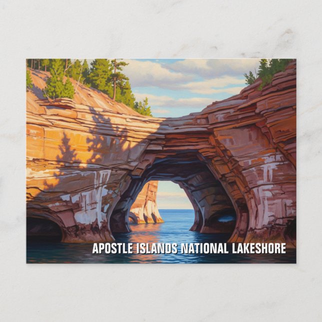 Wisconsin Apostle Islands National Lakeshore Postcard (Front)
