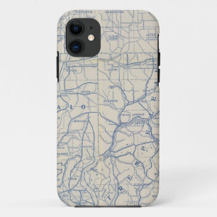 Wisconsin Bicycle Road Map 6 iPhone 11 Case