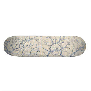 Wisconsin Bicycle Road Map 6 Skateboard