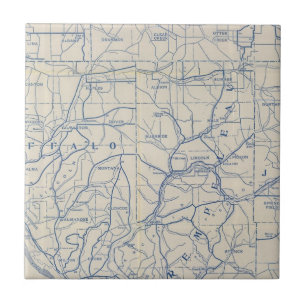 Wisconsin Bicycle Road Map 6 Tile