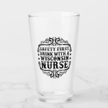 Wisconsin Boire Avec Une Infirmière Bière Verre