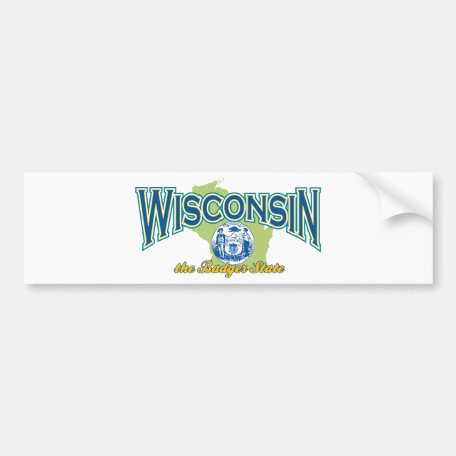 Wisconsin Bumper Sticker (Front)