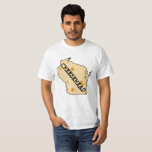Wisconsin Cheese Head State Outline Shirt