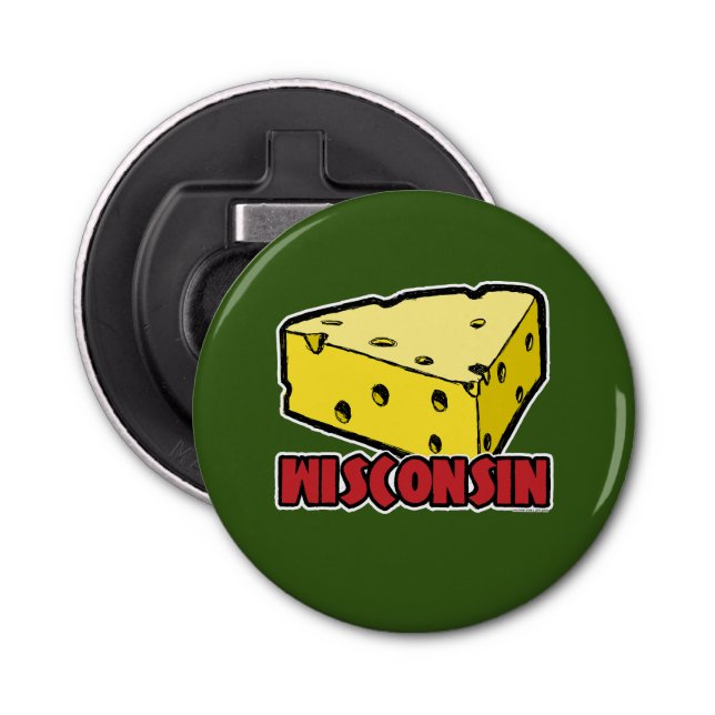 Wisconsin Cheese Wedge Bottle Opener (Front)