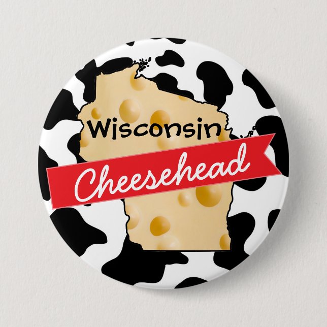 Wisconsin Cheesehead Button (Front)