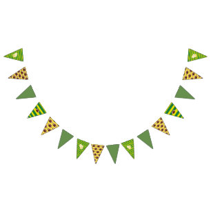 Wisconsin Cheesehead Green and Gold Flag Banners