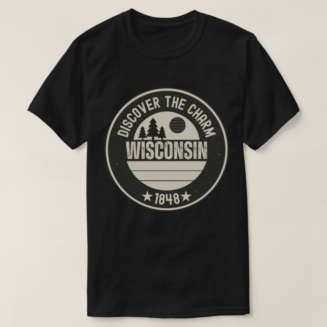 Wisconsin Cheesehead - WI State Souvenir T-Shirt (Design Front)