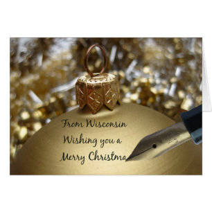 Wisconsin   Christmas Card, state specific