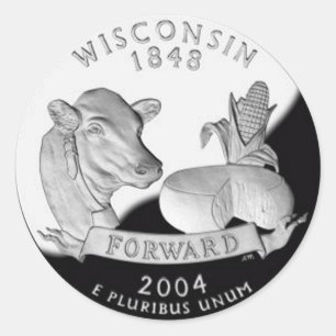 Wisconsin Classic Round Sticker