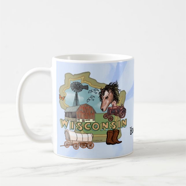 Wisconsin Coffee Mug (Left)