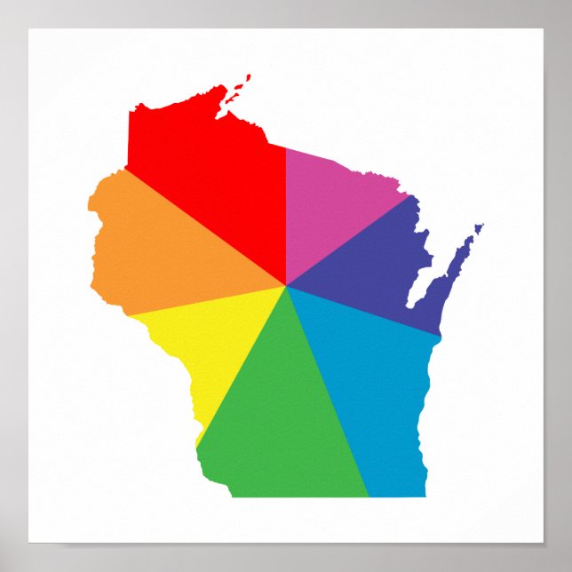 wisconsin colour burst poster (Front)