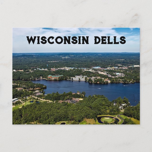 Wisconsin Dells USA Postcard (Front)