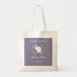 Wisconsin Destination Wedding Welcome Tote Bag