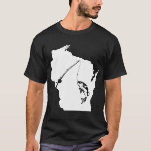 Wisconsin Fishing Sturgeon Bass T-Shirt