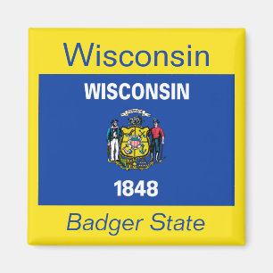 Wisconsin Flag Magnet