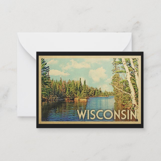 Wisconsin Flat Note Card (Front)