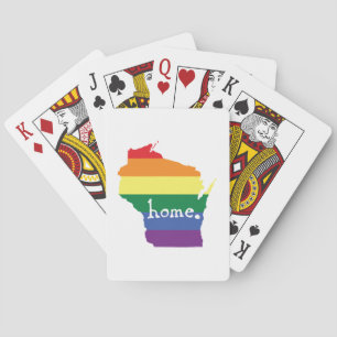 Wisconsin Gay Pride   Map of Home Playing Cards