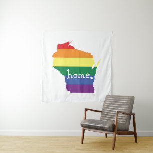 Wisconsin Gay Pride   Map of Home Tapestry