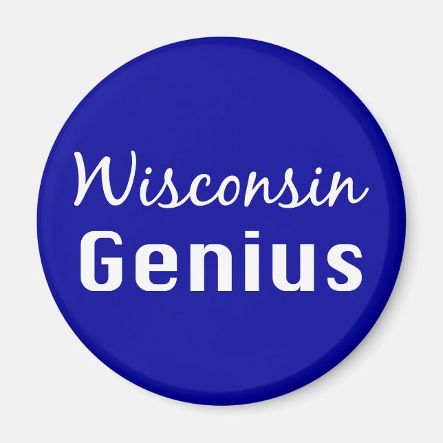 Wisconsin Genius Gifts Magnet (Front)