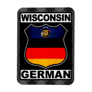 Wisconsin German American Flexi Magnet