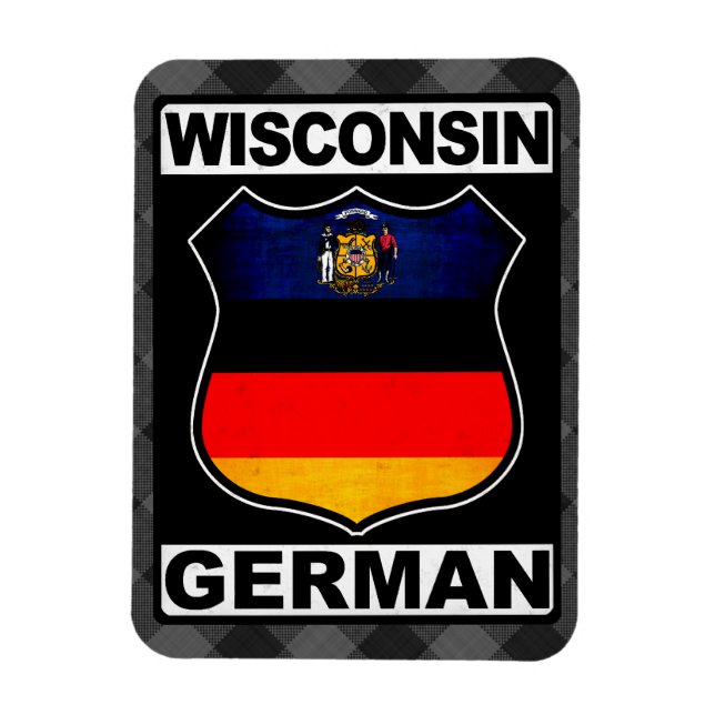Wisconsin German American Flexi Magnet (Vertical)