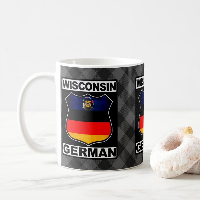 Wisconsin German American Mug (With Donut)