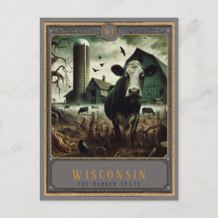 Wisconsin Gothic Art Postcard