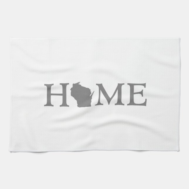 Wisconsin Home State Kitchen Towel (Horizontal)