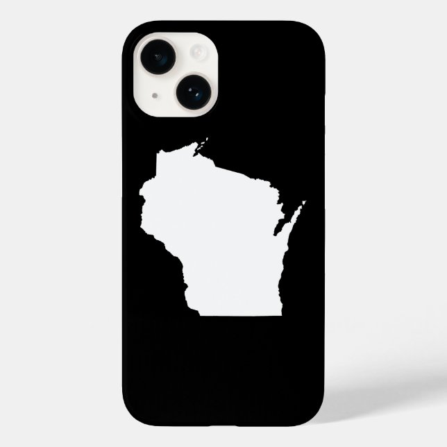 Wisconsin in White Case-Mate iPhone Case (Back)