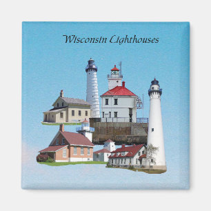 Wisconsin Lighthouse magnet