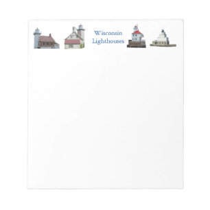 Wisconsin Lighthouses notepad