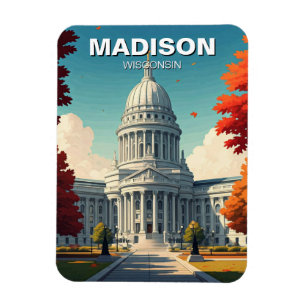 Wisconsin Madison State Capitol Magnet