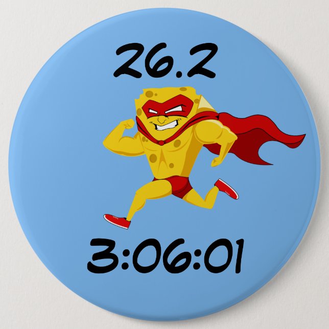 Wisconsin Marathon Post-Marathon 6 Inch Round Button (Front)