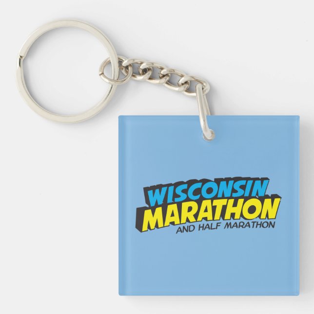 Wisconsin Marathon Post-Marathon Keychain (Front)