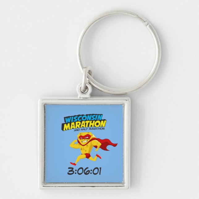 Wisconsin Marathon Post-Marathon Keychain (Front)