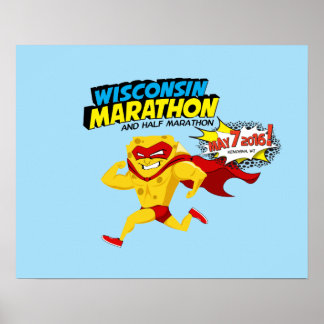 Wisconsin Marathon Race Day Poster