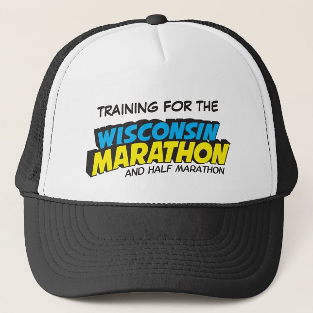 Wisconsin Marathon Training Trucker Hat (Front)