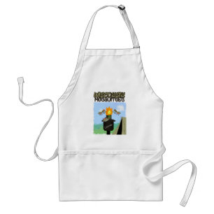 Wisconsin Mosquitoes Cartoon - Camping by Tiki Standard Apron