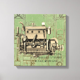 Wisconsin Motor Milwaukee Wisconsin gas engine B-3 Canvas Print