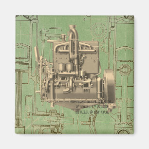 Wisconsin Motor Milwaukee Wisconsin gas engine  K5 Magnet