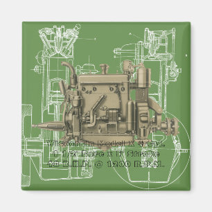 Wisconsin Motor Milwaukee Wisconsin gas engine X Magnet