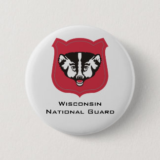 Wisconsin National Guard Insignia - Customized 2 Inch Round Button