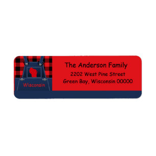 Wisconsin Overalls Buffalo Plaid Adresse de retour