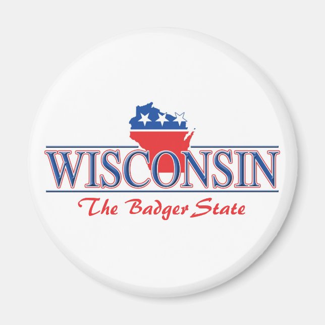 Wisconsin Patriotic Magnets (Front)