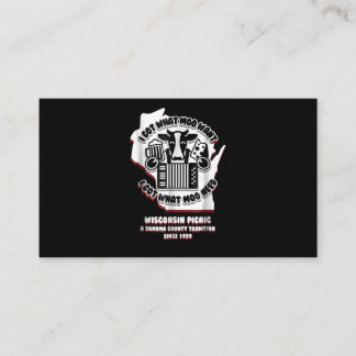 Wisconsin Picnic Cow Beer, Cheese & Accordion Enclosure Card