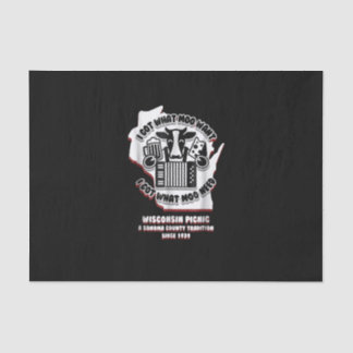 Wisconsin Picnic Cow Beer, Cheese & Accordion Tissue Paper