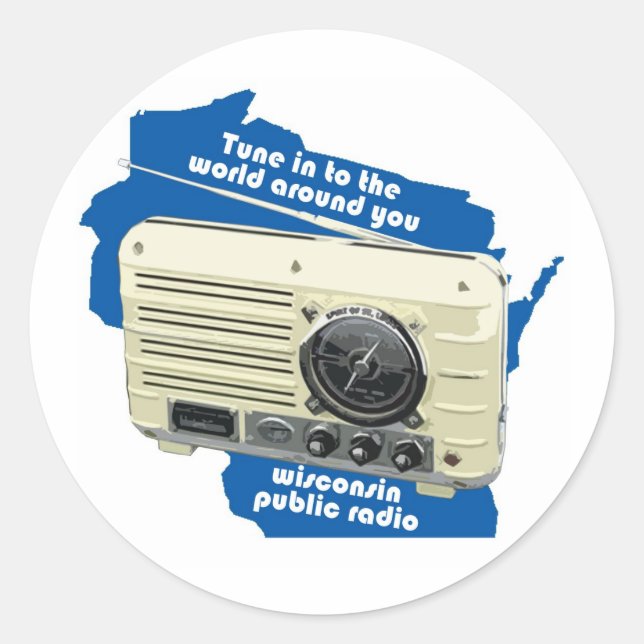 Wisconsin Public Radio Sticker (Front)