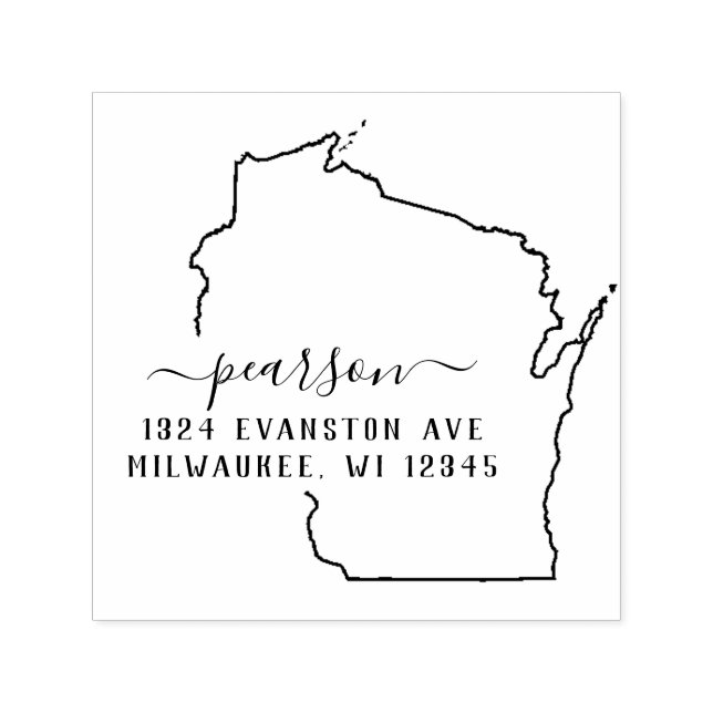 Wisconsin Return Address Stamp Self-Inking (Design)