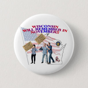 Wisconsin - Return Congress to the People! 2 Inch Round Button